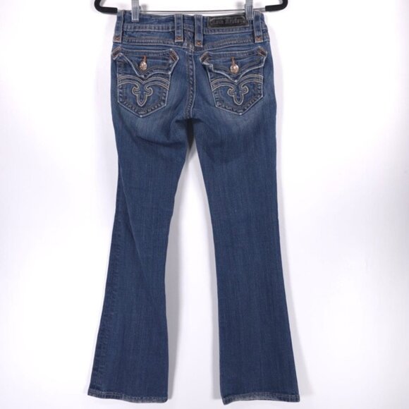 ROCK REVIVAL Deborah Boot Jeans Low Rise Size 26 - Picture 2 of 12